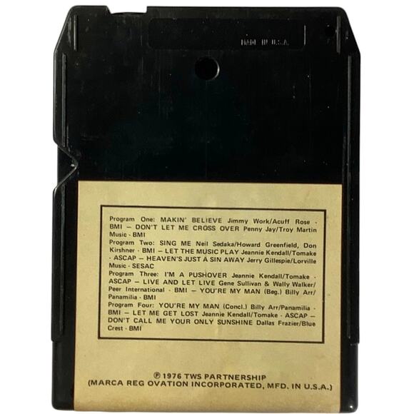 Vintage 8-Track - The Kendalls - Heaven's Just a Sin Away - 1976 Ovation Records - Picture 6 of 8